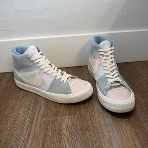 Nike Blazer Royal Easter QS Spring Patchwork AO2368-600 Men's 10.5 Pastel Pink